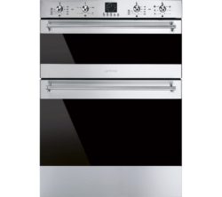 SMEG  DUSF636X Electric Built-under Double Oven - Stainless Steel